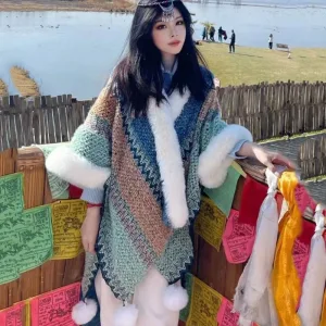 poncho femme style ethnique