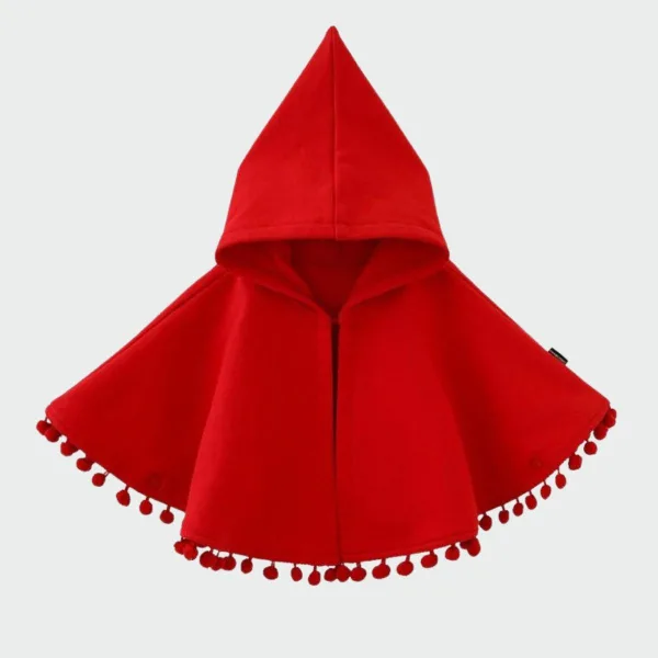 poncho fille capuche