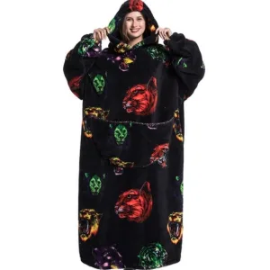 poncho hiver panthère