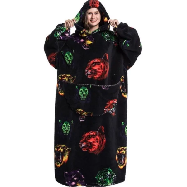 poncho hiver panthère