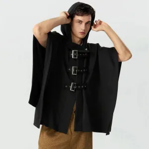 poncho homme capuche