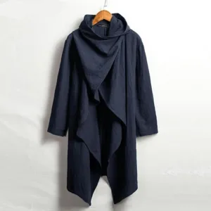 poncho homme été bleu marine