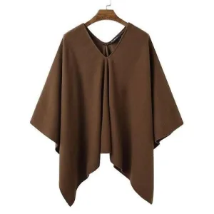 poncho homme long chic