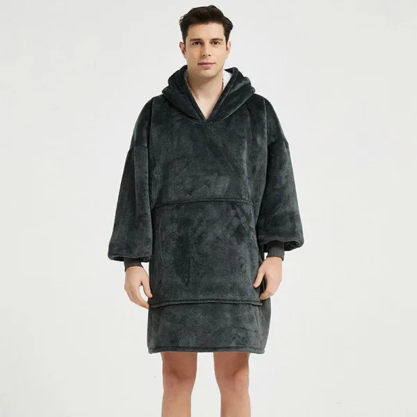 poncho homme polaire