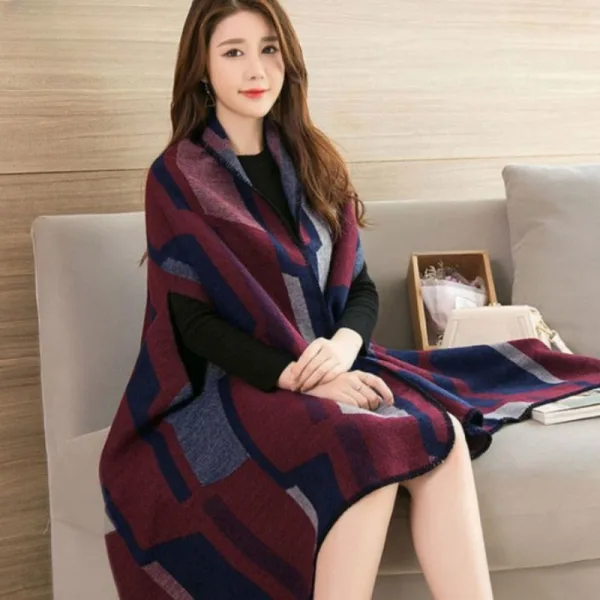 poncho laine pour femme