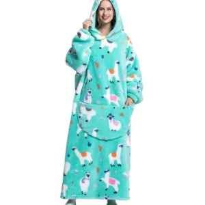 poncho long polaire femme