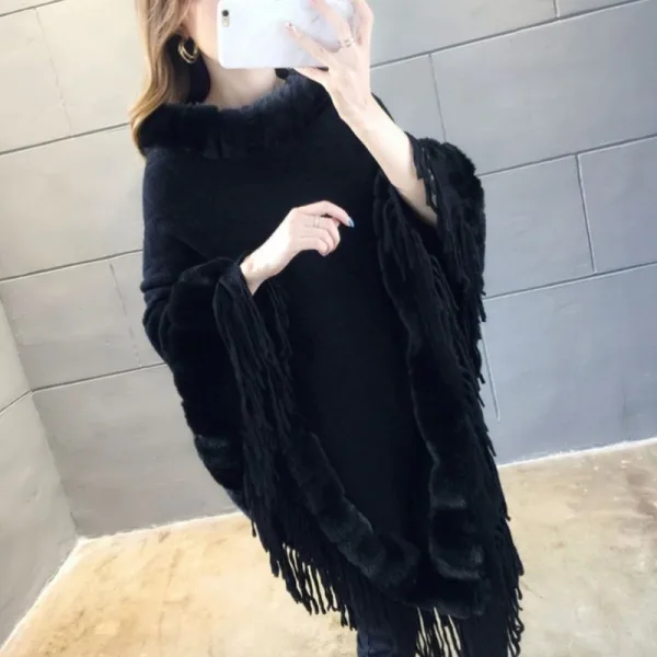 poncho noir