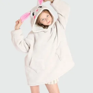 poncho plaid enfant souris