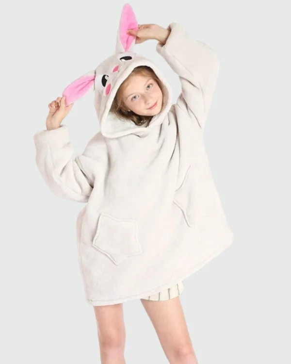 poncho plaid enfant souris