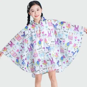 poncho pluie fille animaux