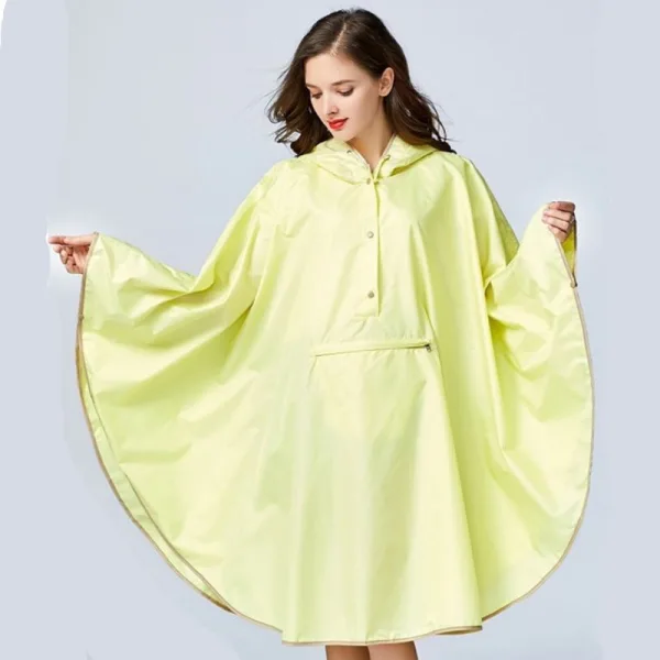 poncho pluie jaune