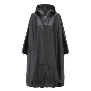 poncho pluie noir
