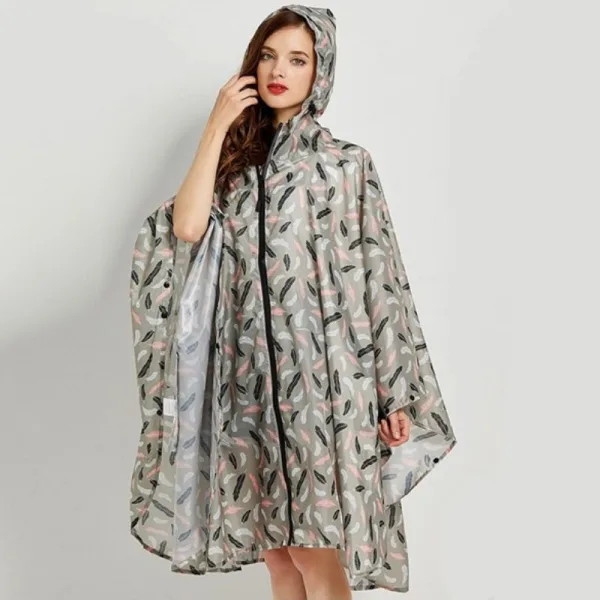 poncho pluie plume