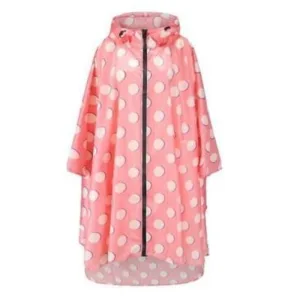 poncho pluie pois rose