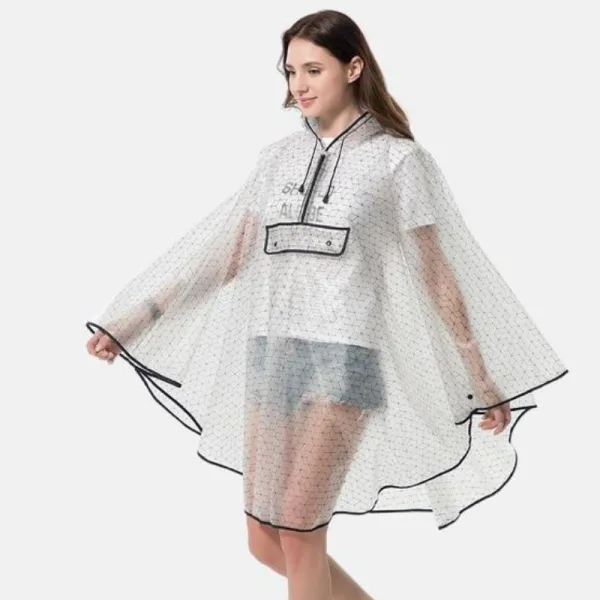 poncho pluie transparent