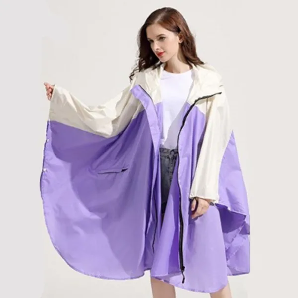 poncho pluie violet