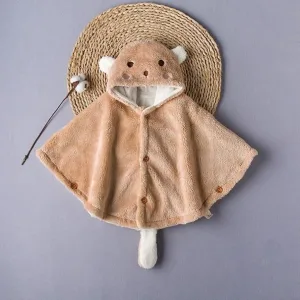 poncho polaire bébé