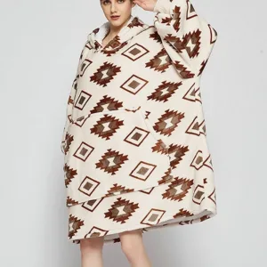 poncho polaire femme ethnique