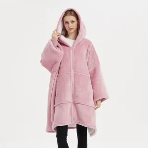 poncho polaire femme fermeture éclair