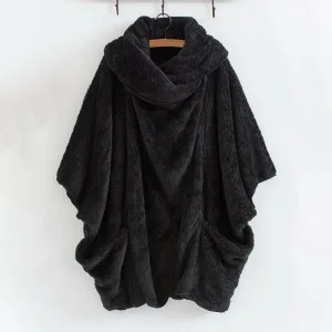 poncho polaire femme grande taille