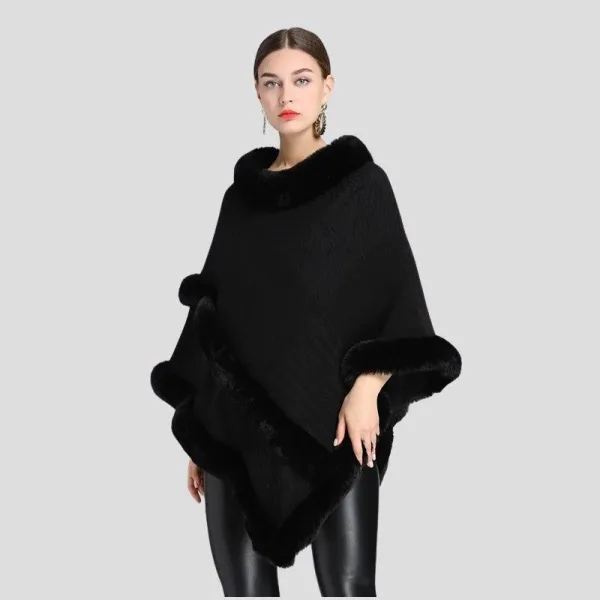 poncho pull femme hiver