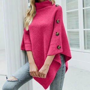 poncho rose fuchsia