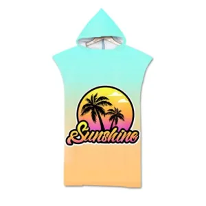 poncho surf plage à capuche