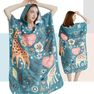 poncho surf pour femme