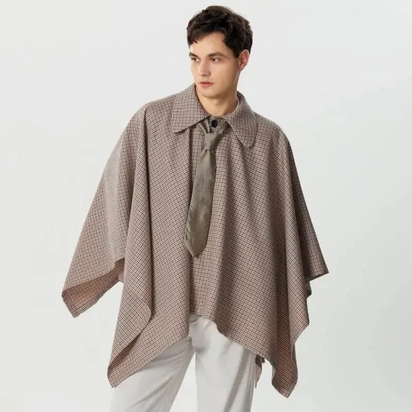 poncho trench homme