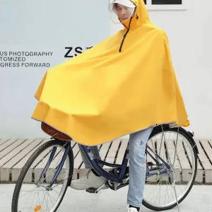 poncho vélo jaune