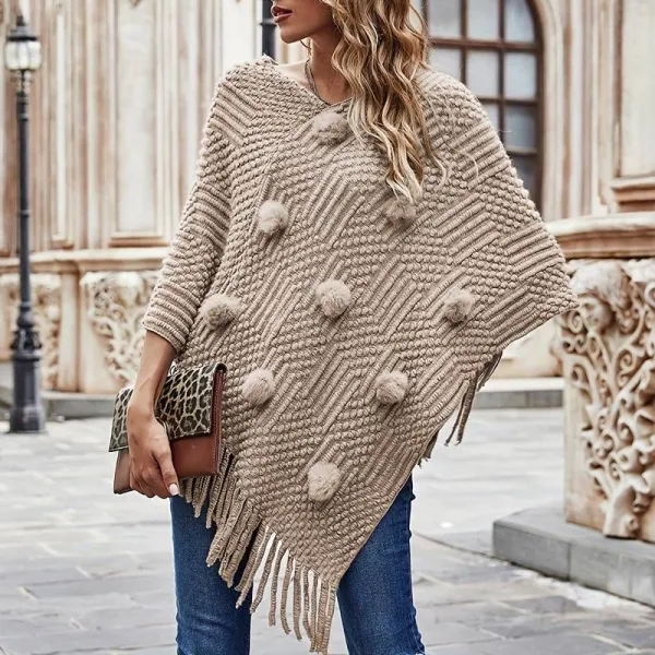 pull poncho femme