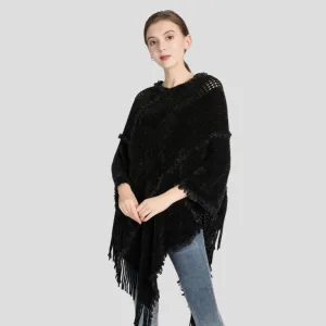 pull poncho femme grande taille
