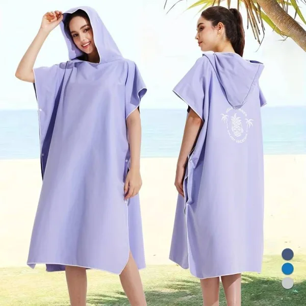 surf poncho en coton