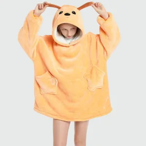 sweat plaid enfant chien jaune