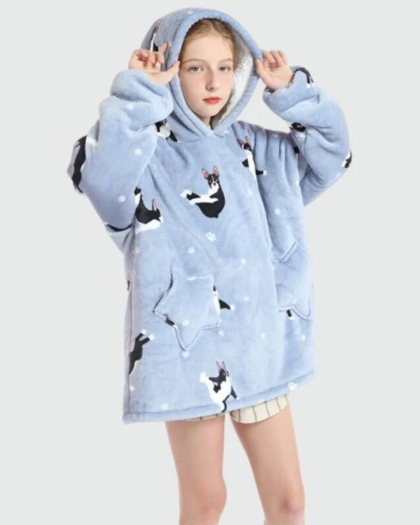 sweat plaid enfant chiens