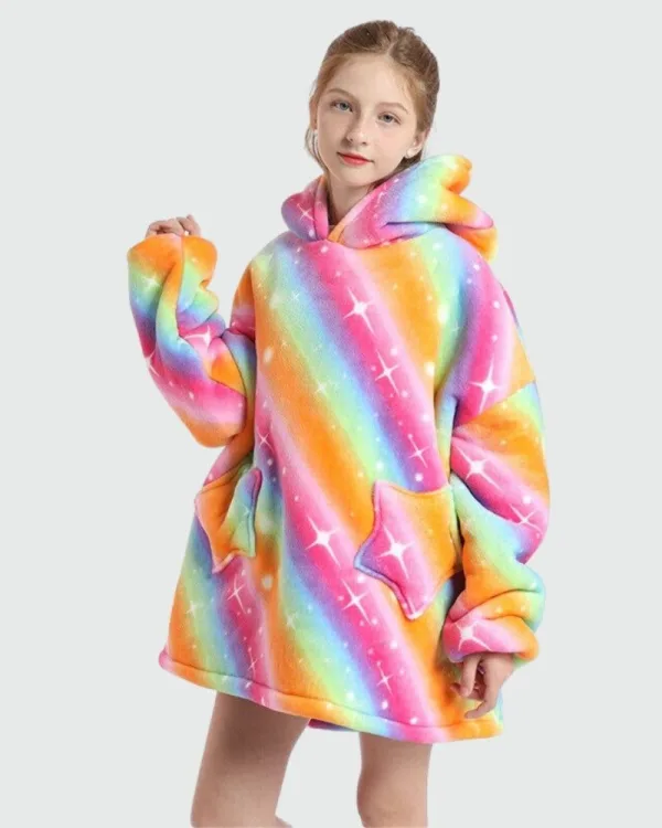 sweat plaid enfant multicolore