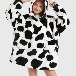 sweat plaid enfant vache